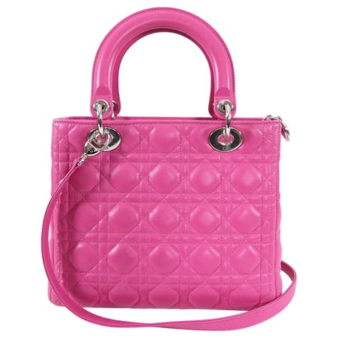 dior pink lambskin bag